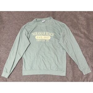 Alvin's Island Mens XXL Sweatshirt Miramar Beach Destin Florida Graphic Green